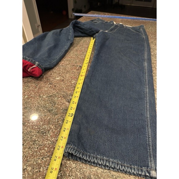 GAP fleece lined denim carpenter painter work pants sz 38 tag vtg y2k workwear - Picture 8 of 11